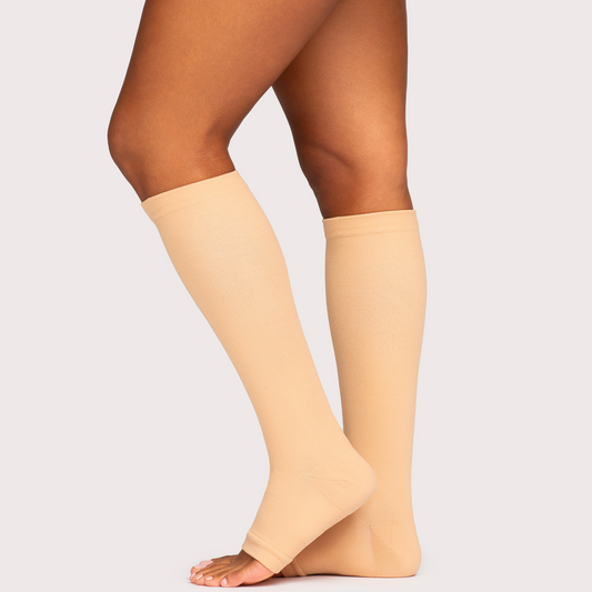 Wide Compression Socks For Pain Relief (Open-Toe)
