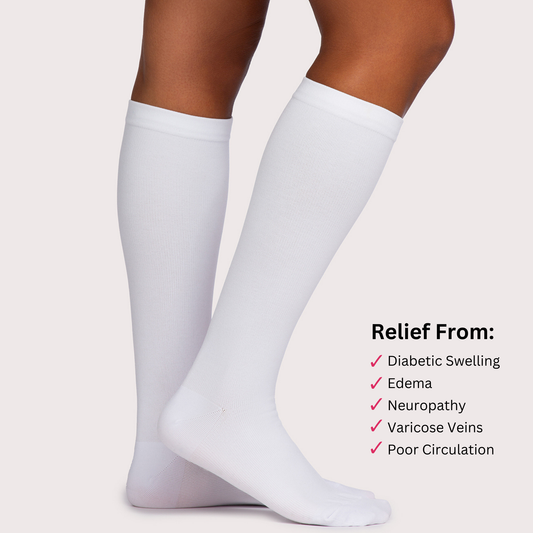 Men's Wide Compression Socks For Pain Relief